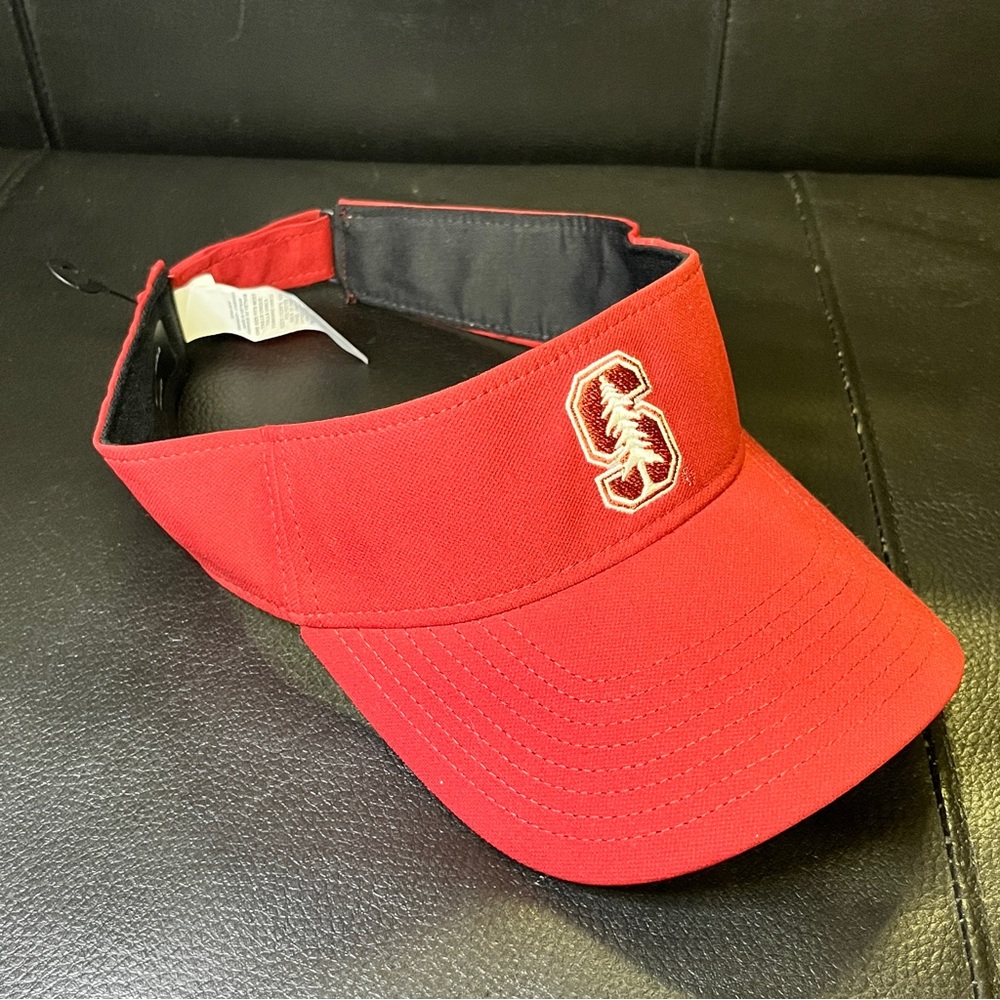 Stanford Nike Red Dri-FIT Sun Visor Golf Hat Adjustable